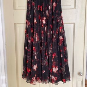 Aritzia Midi Floral Skirt